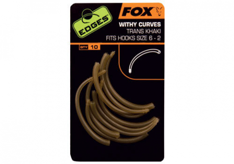 Pescuitul în Moldova - Adaptor pre-curbat FOX EDGES™ Withy Curve Adaptor - Trans Khaki Hook 6 - 2