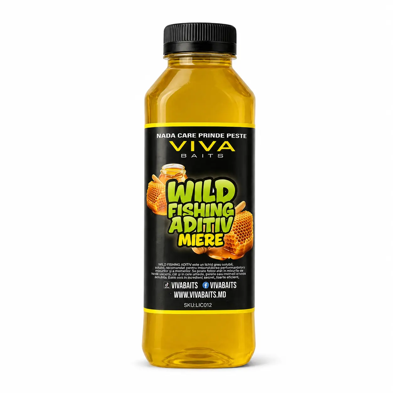 Рыбалка в Молдове - Жидкий аттрактант VIVA BAITS Wild Fishing Мёд 500мл