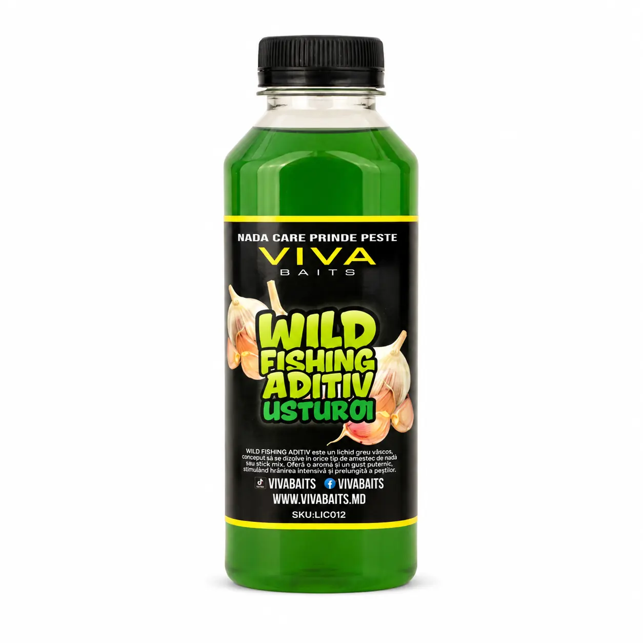 Рыбалка в Молдове - Жидкий аттрактант VIVA BAITS Wild Fishing Чеснок 500 мл