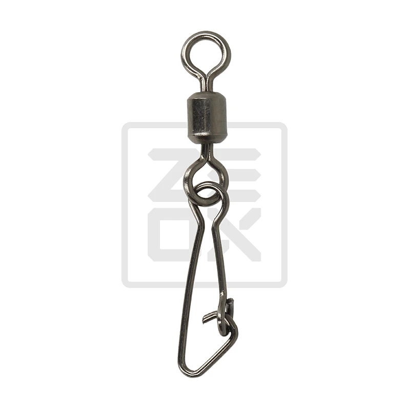 Pescuitul în Moldova - Agrafa cu vartej ZEOX Swivel Hooked Snap 222BN # 8