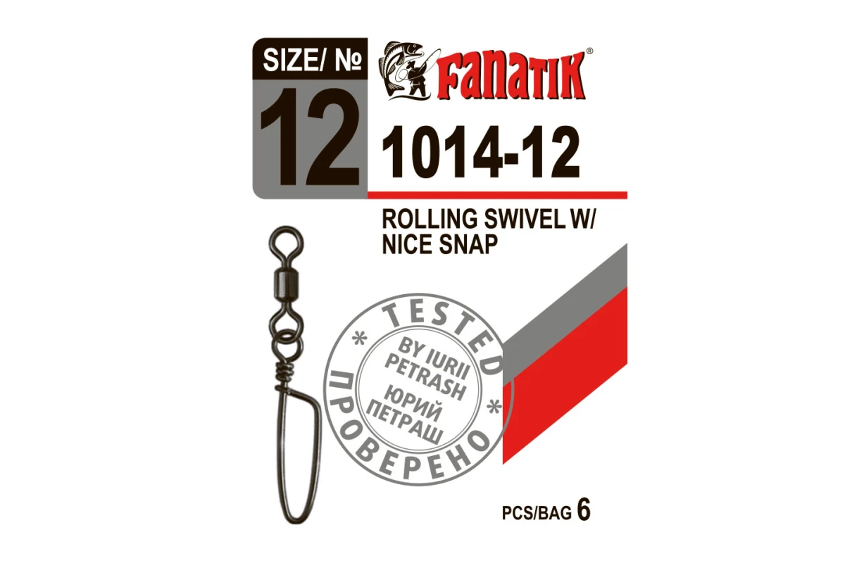 Accesorii rapitor - Agrafă FANATIK cu vârtej 1014-12 rezistență 5kg
