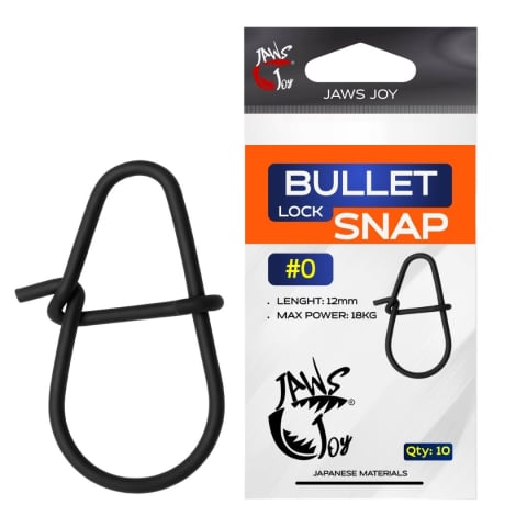 Agrafe, vartejuri - Agrafe JAWS JOY Bullet Lock Snap #0, 12mm, 18kg, 10 buc.