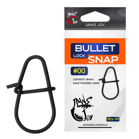 Agrafe, vartejuri - Agrafe JAWS JOY Bullet Lock Snap #00, 9mm, 14kg, 10 buc.