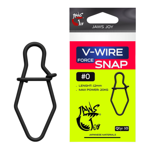 Accesorii rapitor - Agrafe JAWS JOY V-Wire Force Snap #0, 12mm, 20kg, 10buc.
