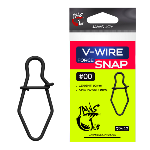 Accesorii rapitor - Agrafe JAWS JOY V-Wire Force Snap #00, 10mm, 16kg, 10buc.