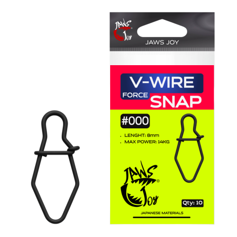 Accesorii rapitor - Agrafe JAWS JOY V-Wire Force Snap #000, 8mm, 14kg, 10buc.