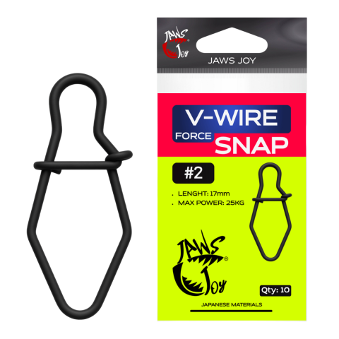 Рыбалка в Молдове - Вертлюги JAWS JOY V-Wire Force Snap #2, 17мм, 25кг, 10шт.