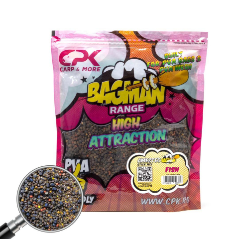 Прикормки - Смесь CPK Bagman Рыба Стик-микс, 800г