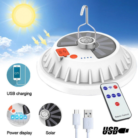 Bec cu acumulator, suspendat cu panou solar, FORLIFE FL-3211 [1]