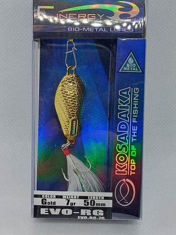 Рыбалка на хищника - Блесна EVO-RG 7g, 50mm gold KOSADAKA