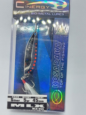 Рыбалка на хищника - Блесна MLX 5g, 45mm silver KOSADAKA