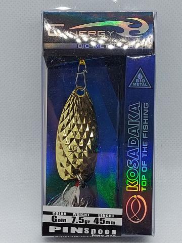 Рыбалка на хищника - Блесна PINSPOON 7,5g, 45mm gold KOSADAKA