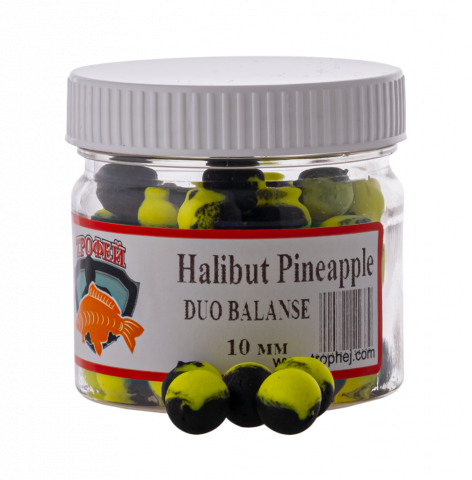 Рыбалка в Молдове - Бойлы насадочные Halibut-Ananas 10mm Duo Balance