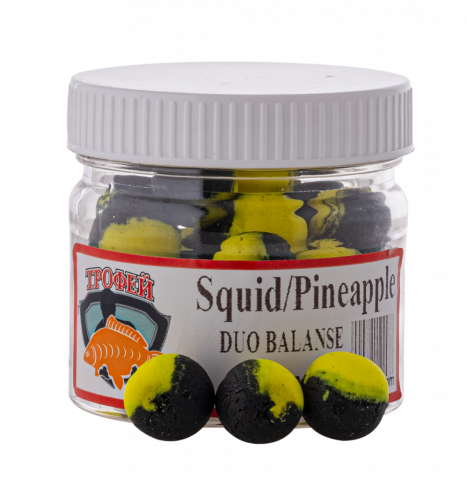 Рыбалка в Молдове - Бойлы насадочные Squid-Ananas 14mm Duo Balance