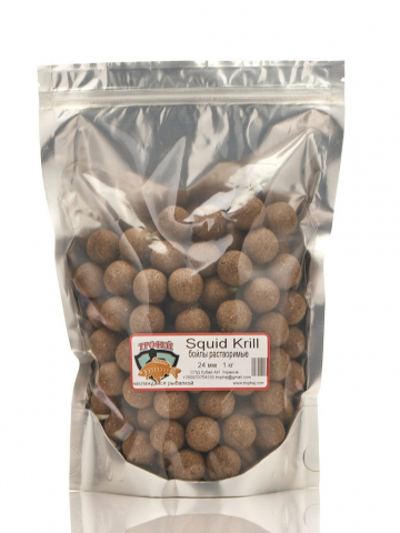 Nada si momeala - Boiles solubile pentru nadit Squid-Krill 20mm 1kg TRAFEI