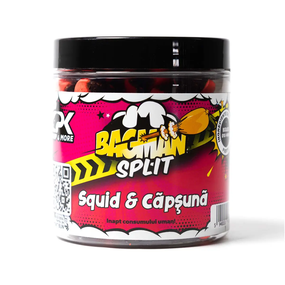 Boiles - Boilies de Carlig Critic Echilibrat CPK Bagman Split Squid & Capsuna 10 & 14mm, 120g