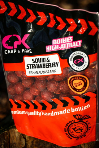 Pescuitul în Moldova - BOILIES HA SQUID & CAPSUNA SOL. 800gr 20 MM CPK