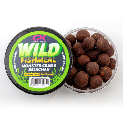 Boiles - Boilies Tari Carlig CPK WILD CARP Fishmeal Monster Crab & Belachan 20 & 24mm, 170g