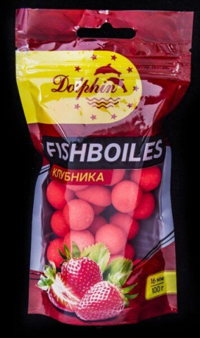 Nada si momeala - Boilies-uri Dolphin 16mm Căpșună 100г