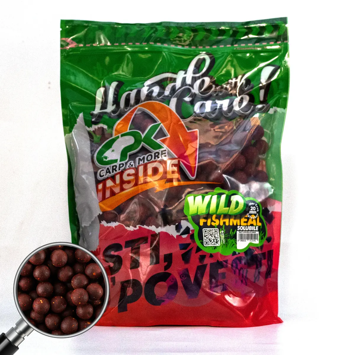 Рыбалка в Молдове - Растворимые бойлы WILD CARP FISHMEAL, 20 mm, 3 кг, CPK