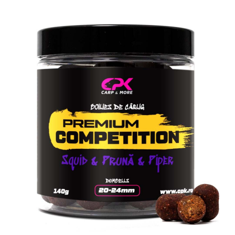 Boiles - BOLIES PENTRU CARLIG OS COMPETITION SQUID & PRUNA & PIPER 20 & 24 mm DUMBELLS, 100 G CPK