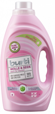Detergenţi si produse pentru rufe - BURTI - Detergent lichid Lanase si matase 1.45L