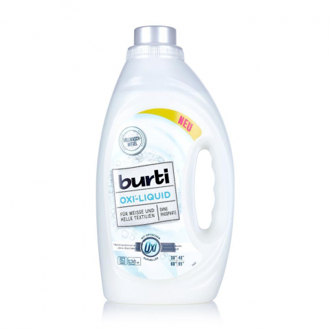 Detergenţi si produse pentru rufe - BURTI OXI LIQUID -Detergent pentru rufe albe 1.45L