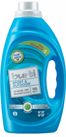 Detergenţi si produse pentru rufe - BURTI Sport - Detergent lichid pentru haine Sport 1.45L)