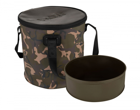 Рыбалка в Молдове - Складное ведро Fox Aquos Camo Bucket & Insert 17L