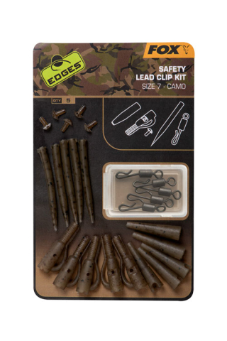 Наборы оснасток - Fox Camo Safety Lead Clip Kit Size 7