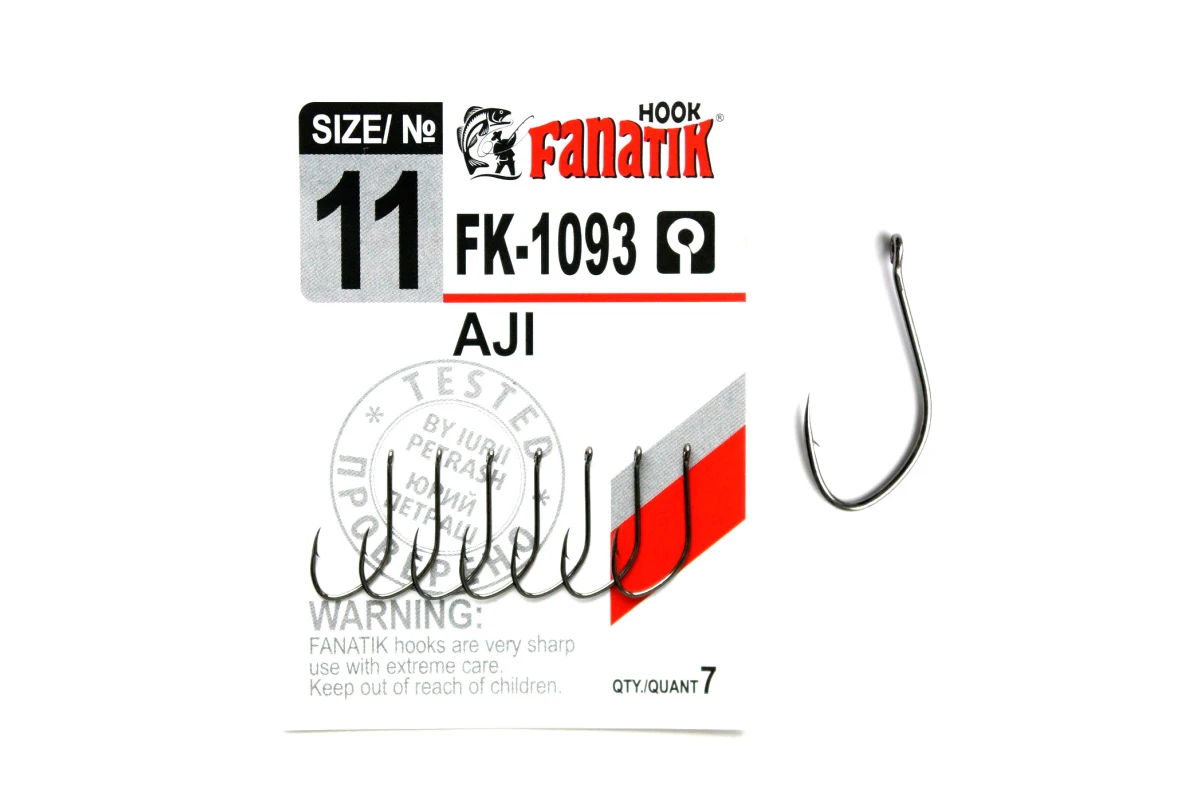Крючки на хищника - Крючок FANATIK AJI FK-1093 #11 7шт.