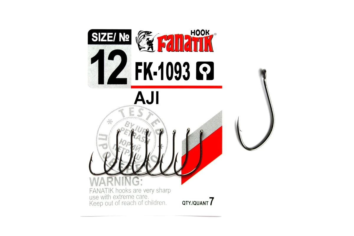 Крючки на хищника - Крючок FANATIK AJI FK-1093 #12 7шт.