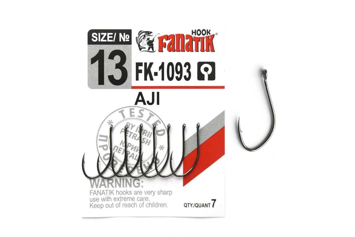 Крючки на хищника - Крючок FANATIK AJI FK-1093 #13 7шт.