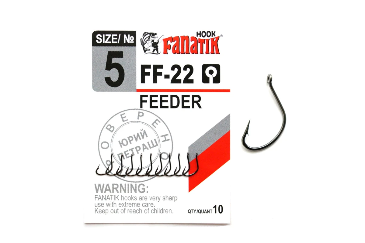 Крючки на хищника - Крючок FANATIK FEEDER FF-22 #5 10шт.
