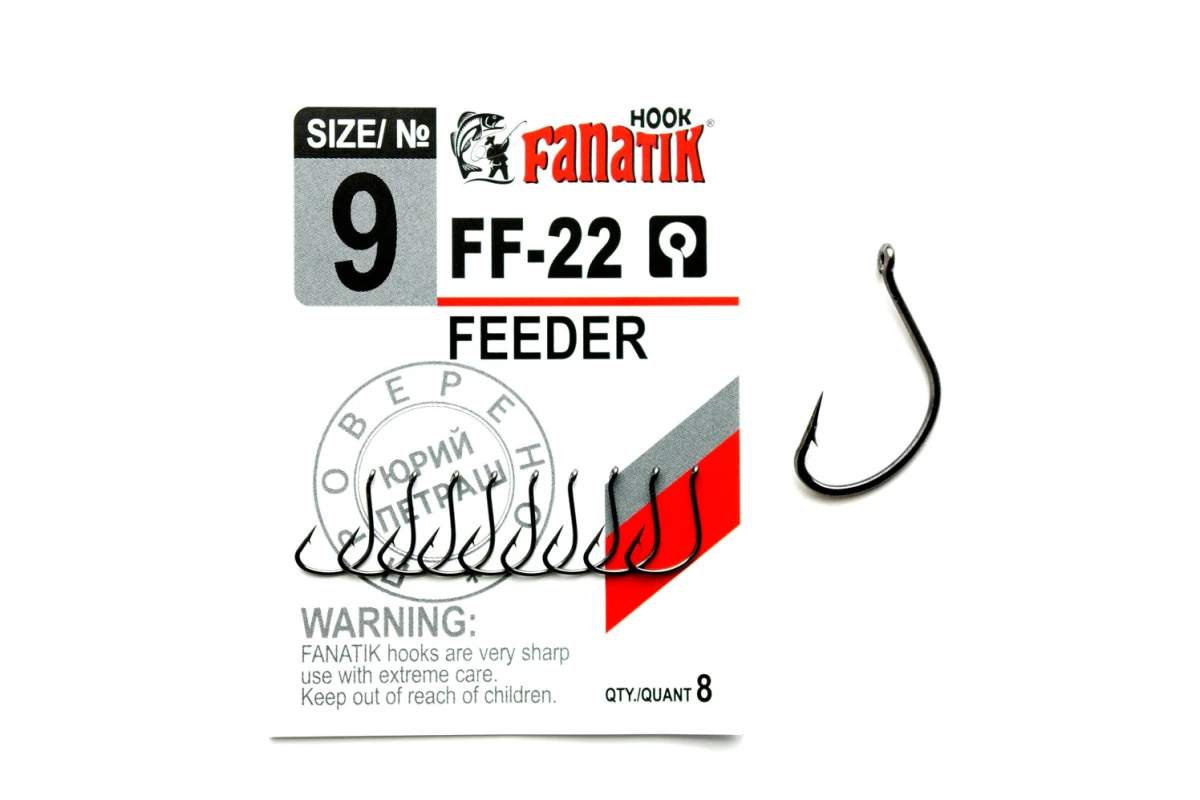 Крючки на хищника - Крючок FANATIK FEEDER FF-22 #9 8шт.