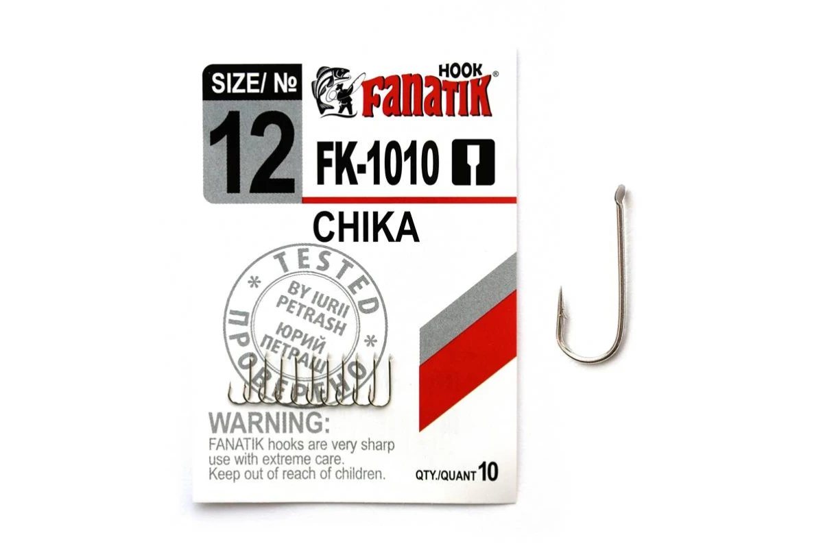 Крючки на хищника - Крючок FANATIK FK-1010 CHIKA #12 10шт.
