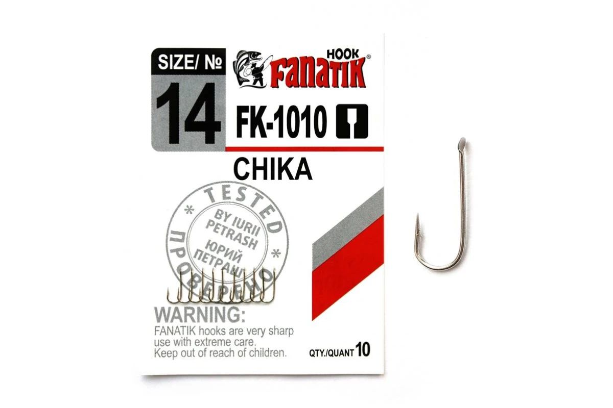 Крючки на хищника - Крючок FANATIK FK-1010 CHIKA #14 10шт.