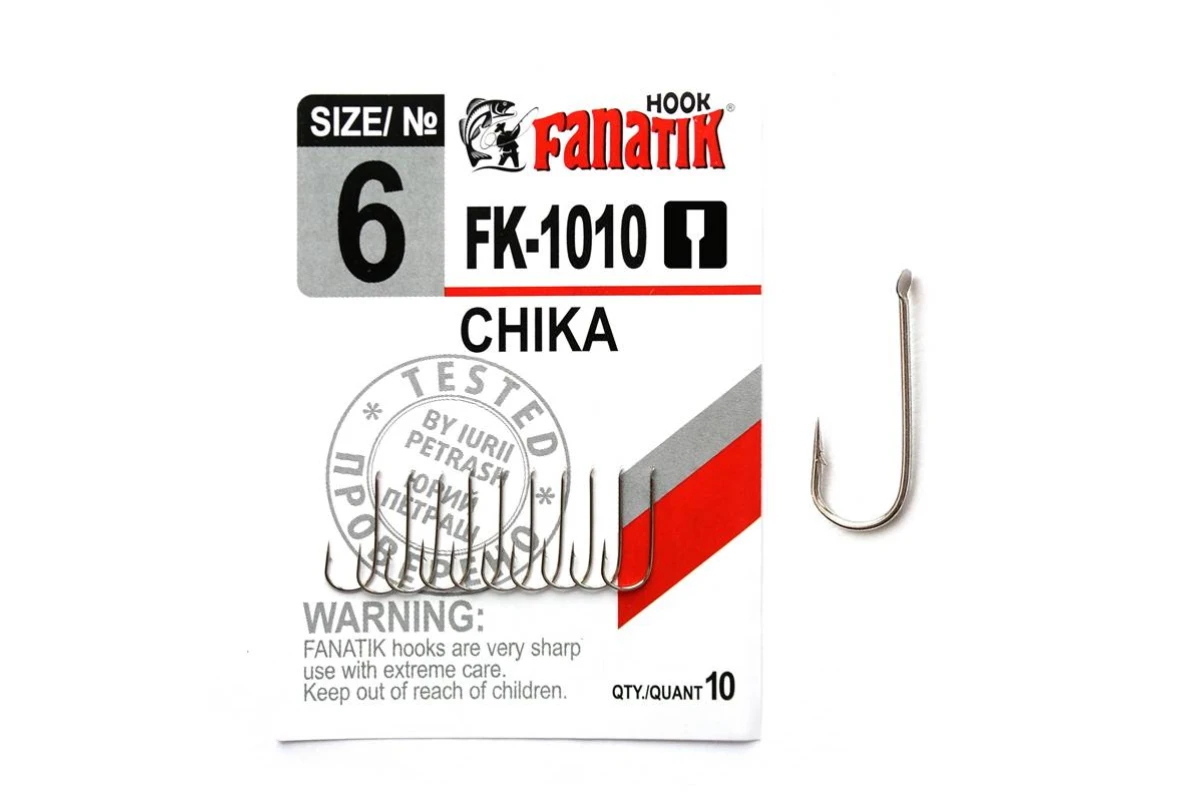 Крючки на хищника - Крючок FANATIK FK-1010 CHIKA #6 10шт.