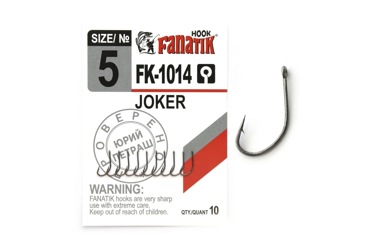 Крючки на хищника - Крючок FANATIK FK-1014 JOKER #5 10шт.