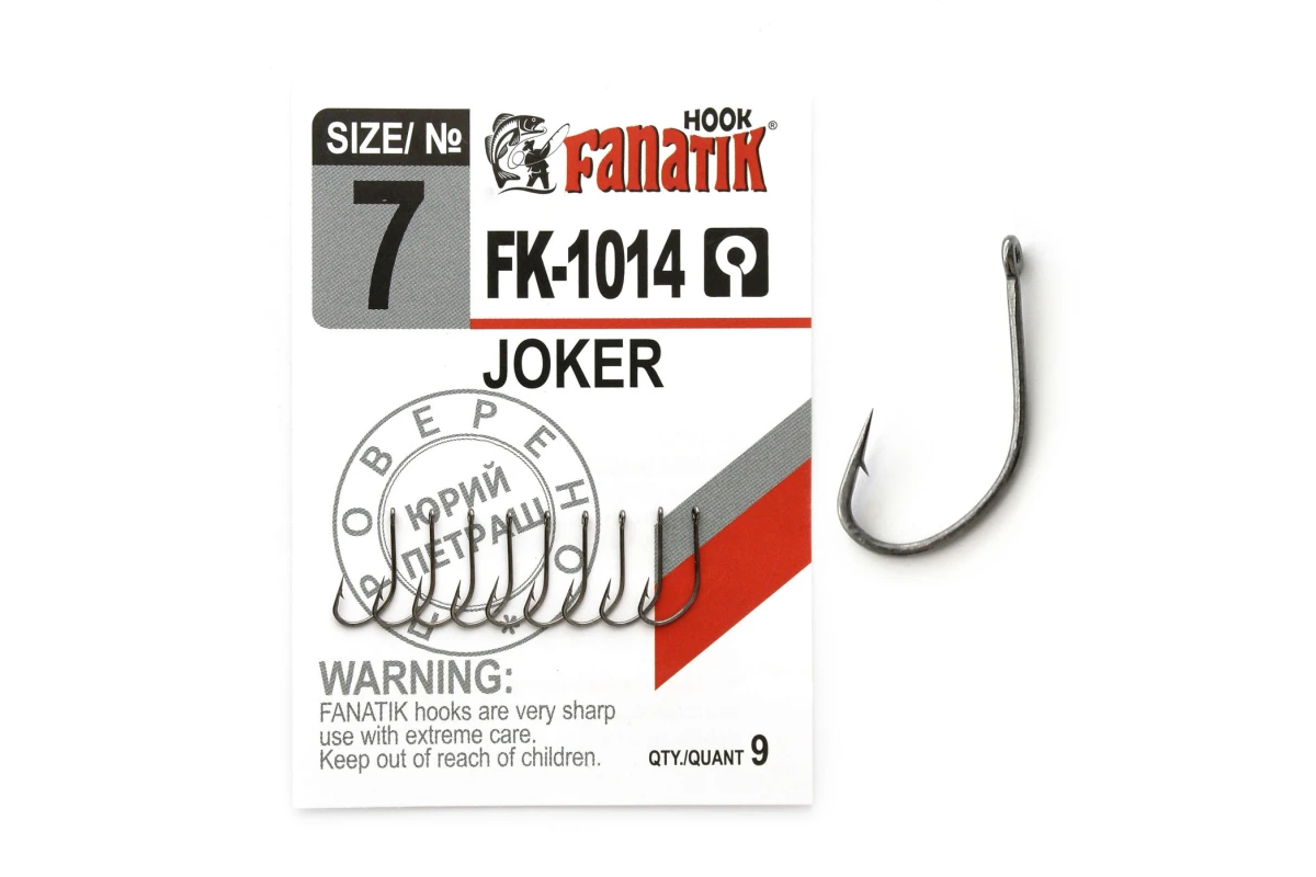 Крючки на хищника - Крючок FANATIK FK-1014 JOKER #7 9шт.