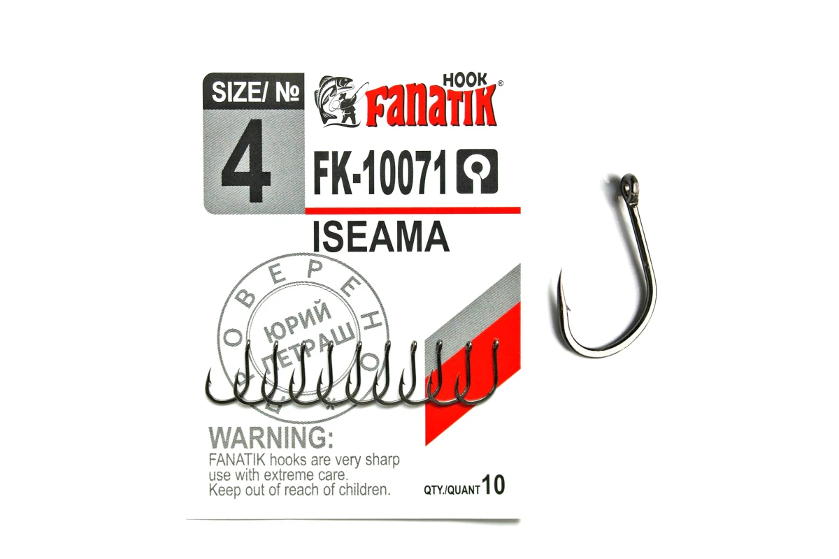 Крючки на хищника - Крючок FANATIK ISEAMA FK-10071 #4 10шт.