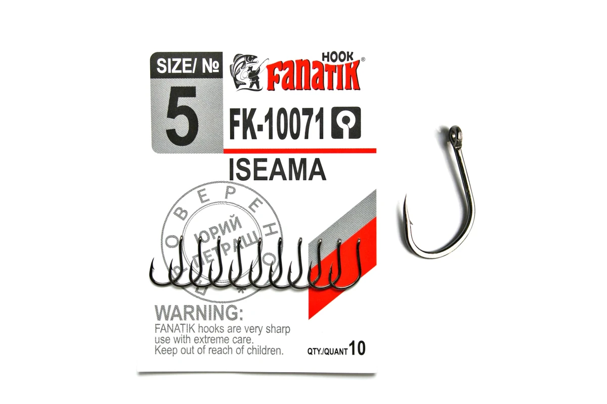 Крючки на хищника - Крючок FANATIK ISEAMA FK-10071 #5 10шт.