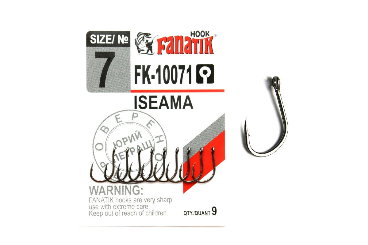 Крючки на хищника - Крючок FANATIK ISEAMA FK-10071 #7 9шт.