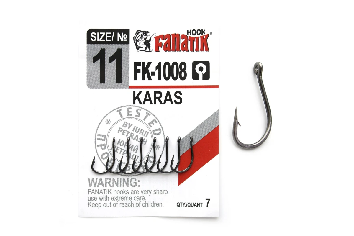 Крючки на хищника - Крючок FANATIK KARAS FK-1008 #11 7шт.
