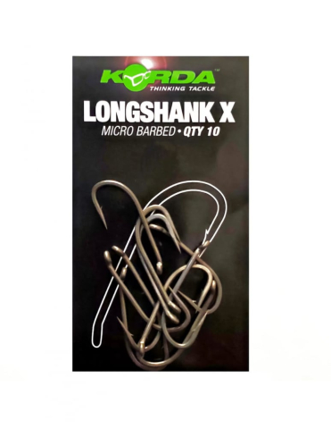 Рыбалка в Молдове - Крючок KORDA LONG SHANK X #6 10шт.