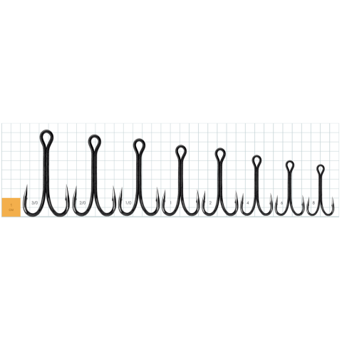 Carlige Duble JAWS JOY Long Shank #1, 4buc. [1]