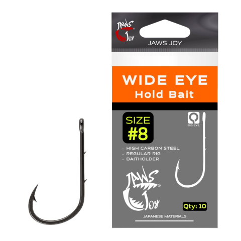 Крючки на хищника - Крючок JAWS JOY Wide Eye Hold Bait #8, 10шт.