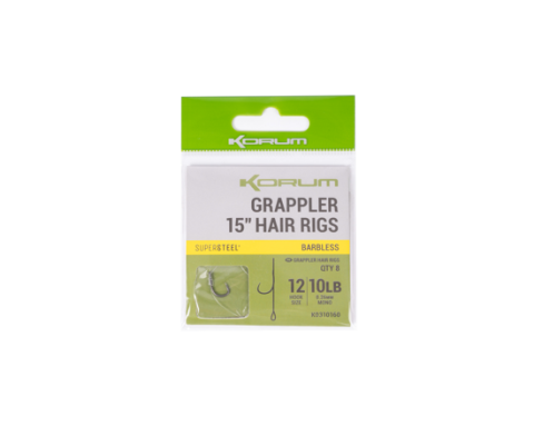 Pescuitul în Moldova - Carlige legate Korum Grappler Hair Rig Barbed Nr.10