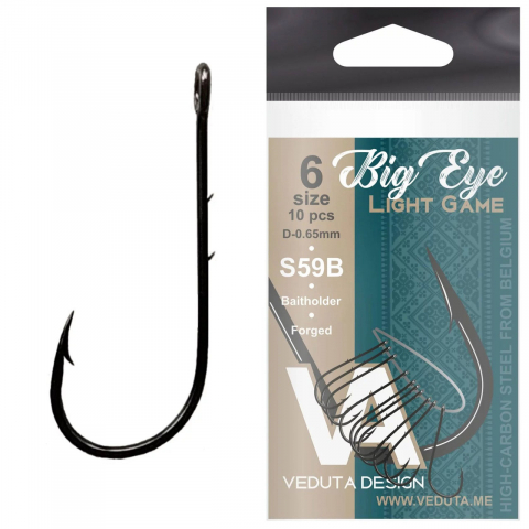 Pescuit la rapitor - Cârlige VEDUTA «Big Eye Light Game» - N'6
