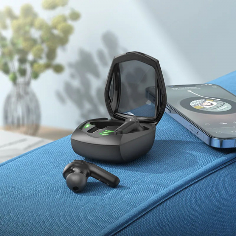 Мультимедиа - Наушники игровые TWS HOCO EW28 Magic true wireless BT gaming headset Black